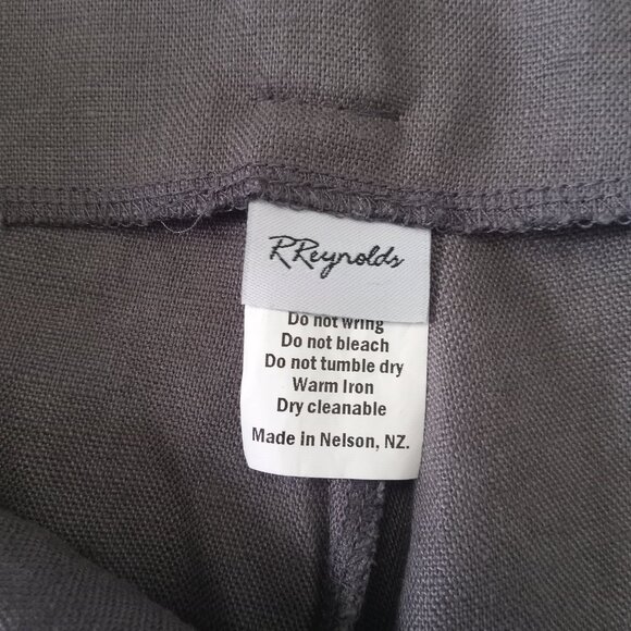 100% Linen Wide Leg Cropped Pants - Picture 6 of 9